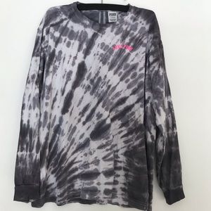 PINK Open Back Long Sleeve Tee